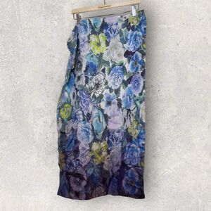 Designers Guild 100% Silk Floral Scarf
